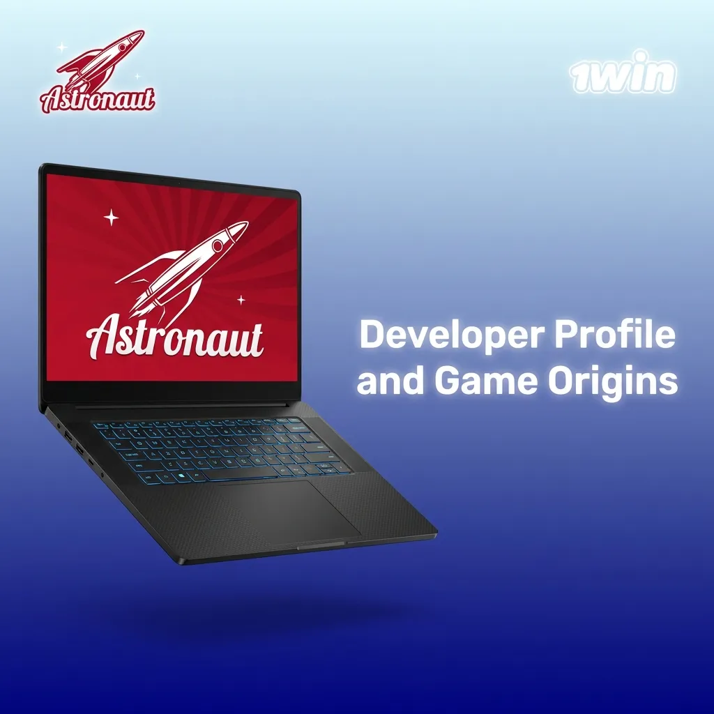 100HP Gaming developer profile featuring the Astronaut crash game — 1win in India