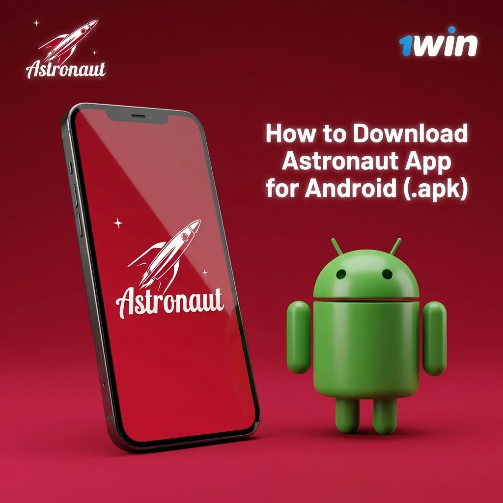 Step-by-step guide to download and install the Astronaut app for Android — 1win in India