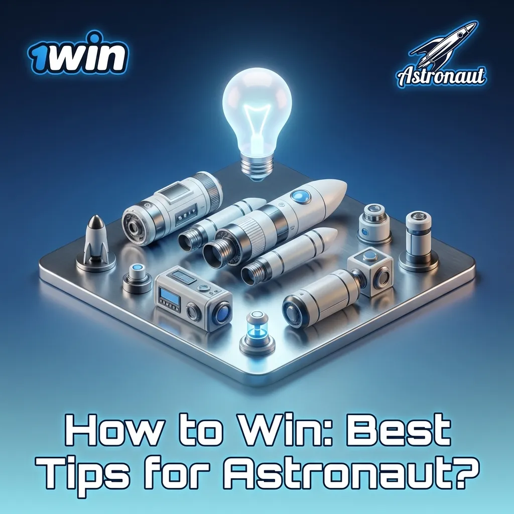 Astronaut game winning strategies showing dual bets, stop-loss, and small multipliers — 1win in India