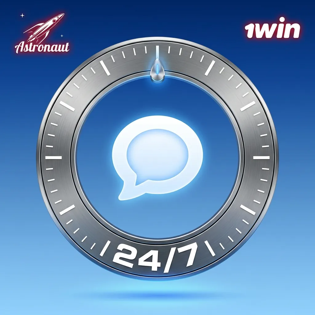 1win Astronaut in India live chat widget for instant 24/7 customer service