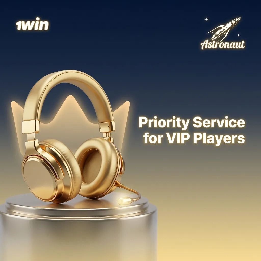 Priority support service for VIP players with a dedicated personal manager — Astronaut 1win in India
