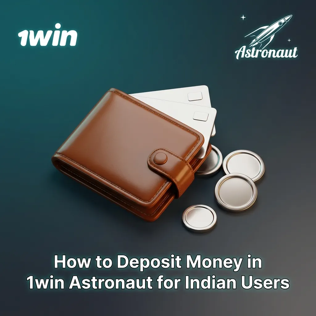 Step-by-step guide on how to deposit money in 1win Astronaut in India