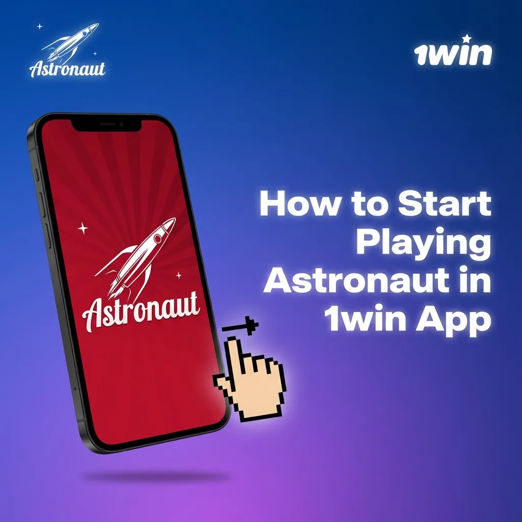 Steps to register and start playing Astronaut in the 1win app in India