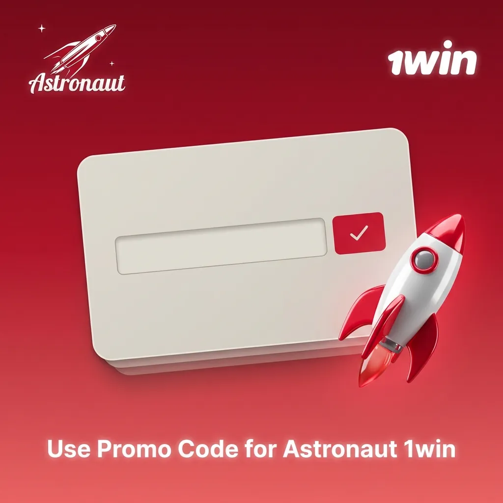 Use promo code 1WINROCKET for the Astronaut game on 1win India to unlock bonuses